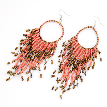 High quality seed bead dangle earrings